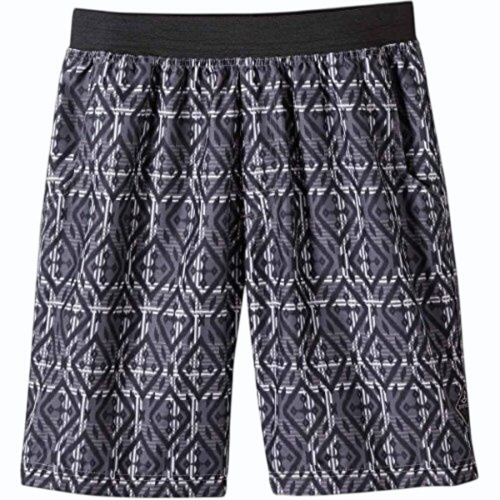 Prana Mojo Performance Athletic Shorts Mens XXL Quick Dry Mixology Gravel Gray